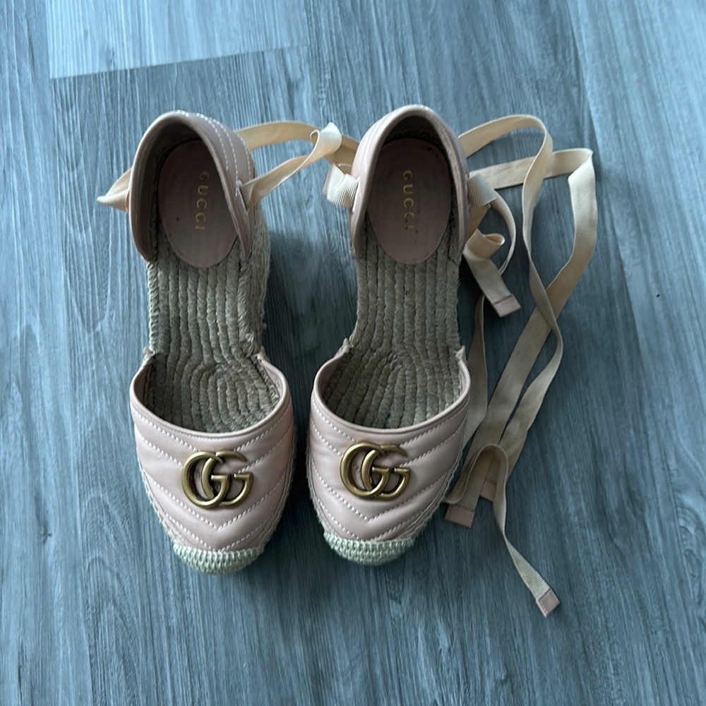 Gucci wedge platforms